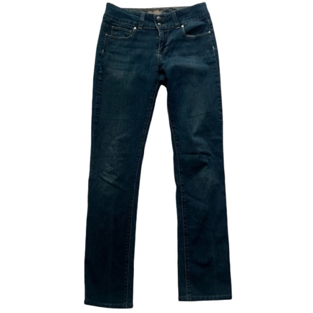 PAIGE  Women's Stright Leg Low Rise  Slim Fit Medium Wash Jeans sz 26